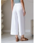 Брюки женские натуральный белый