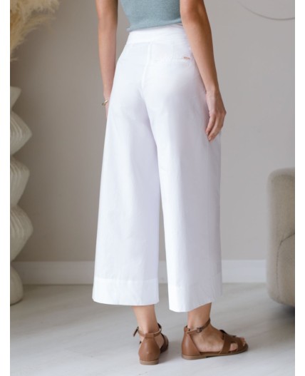 Брюки женские натуральный белый