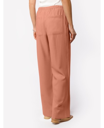 Брюки женские дымчато-коралловый