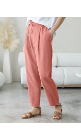 Брюки женские дымчато-коралловый