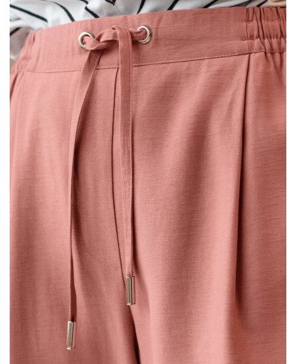 Брюки женские дымчато-коралловый