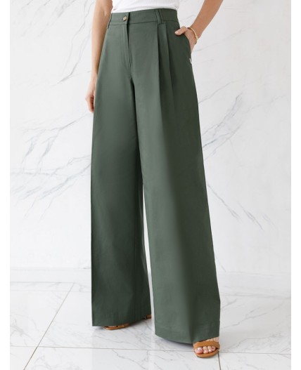 Брюки женские темно-оливковый