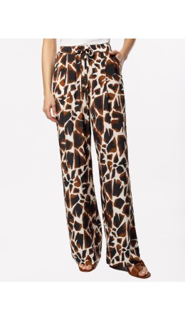 Брюки женские бежевый-коричневый