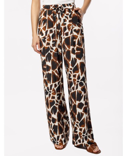 Брюки женские бежевый-коричневый