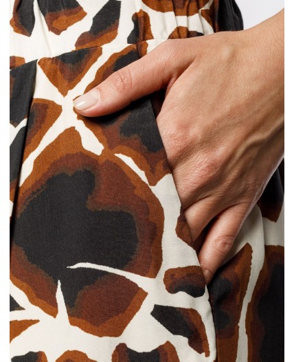 Брюки женские бежевый-коричневый