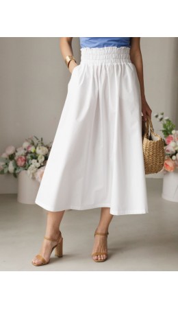 Юбка женская натуральный белый