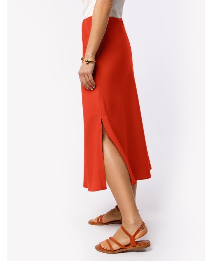 Юбка женская терракотовый