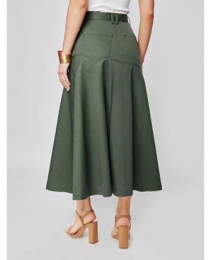 Юбка женская темно-оливковый