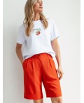 Шорты женские терракотовый