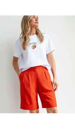Шорты женские терракотовый
