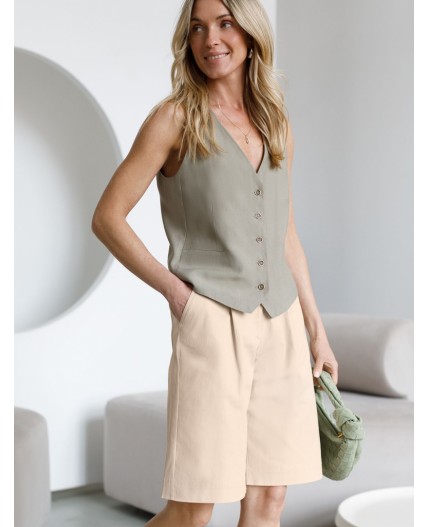 Шорты женские светло-бежевый