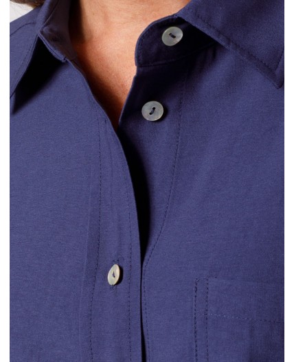 Блузка женская дымчатый синий