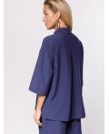 Блузка женская дымчатый синий