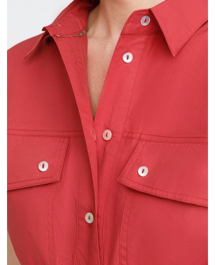 Блузка женская темно-красный