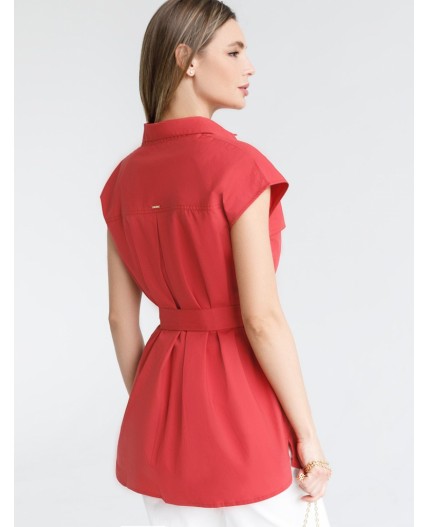 Блузка женская темно-красный