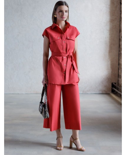 Блузка женская темно-красный