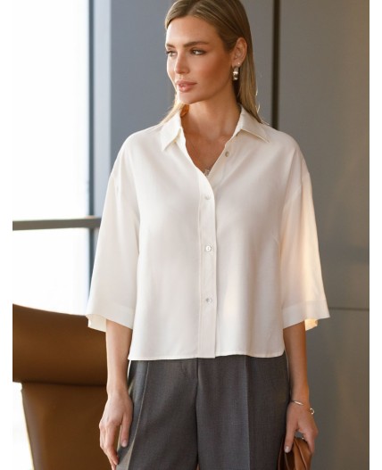 Блузка женская молочный