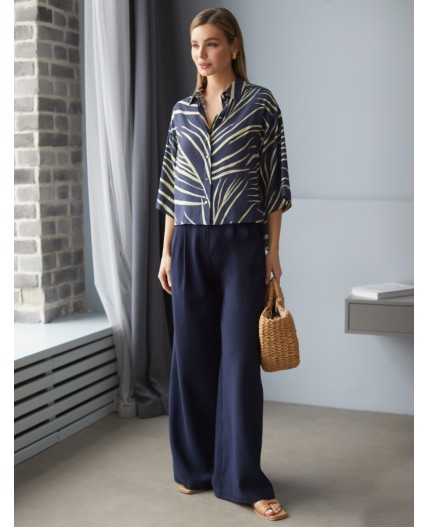 Блузка женская темно-синий