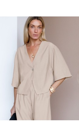 Блузка женская светло-бежевый