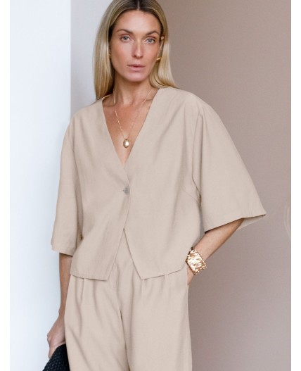 Блузка женская светло-бежевый