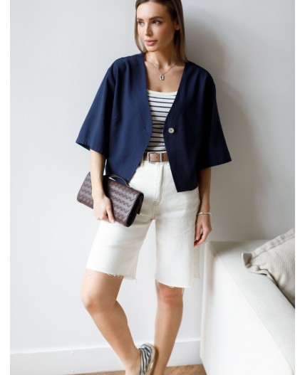 Блузка женская темно-синий