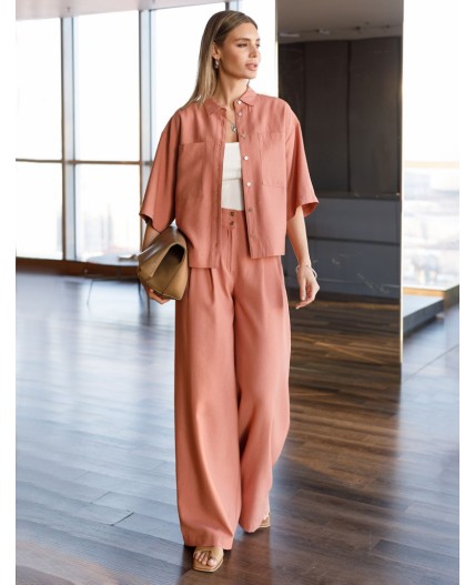 Блузка женская дымчато-коралловый