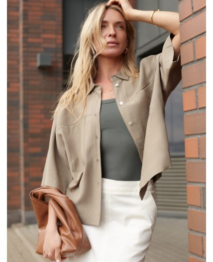 Блузка женская св.оливковый