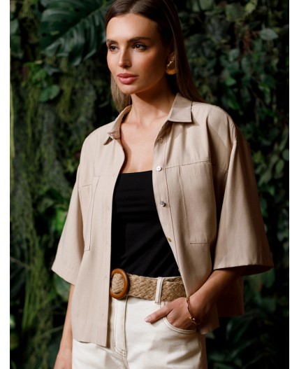 Блузка женская светло-бежевый