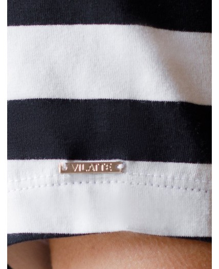 Футболка женская белый-черный