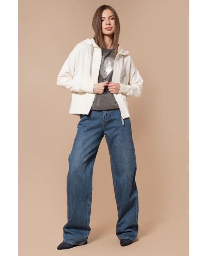 Джемпер женский молочный