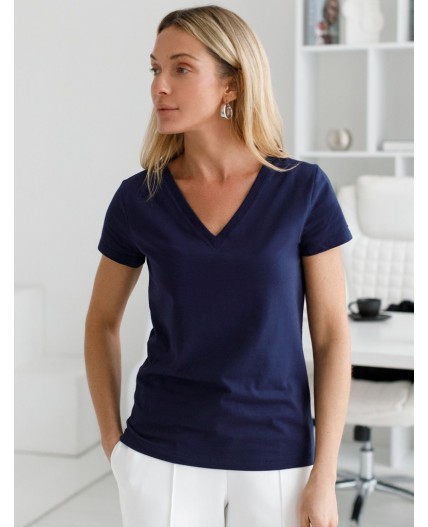 Футболка женская темно-синий