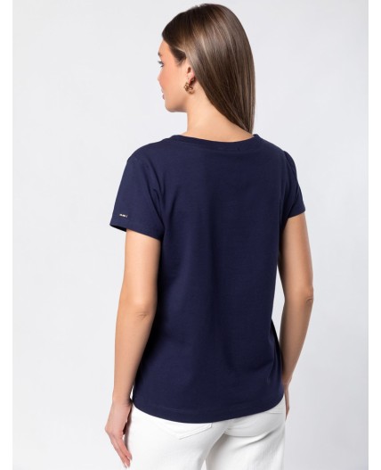 Футболка женская темно-синий