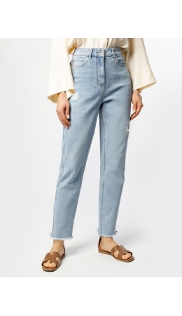 Джинсы женские голубой