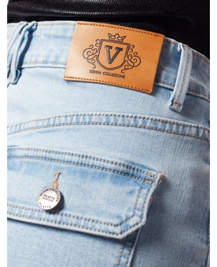 Юбка женская светло-голубой