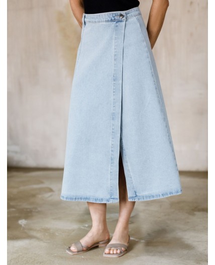 Юбка женская светло-голубой