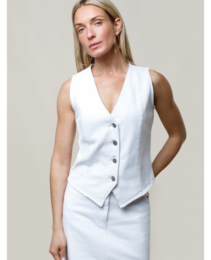 Жилет женский белый