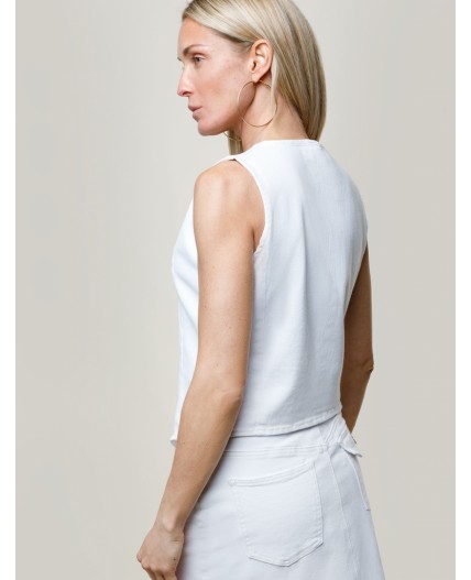 Жилет женский белый