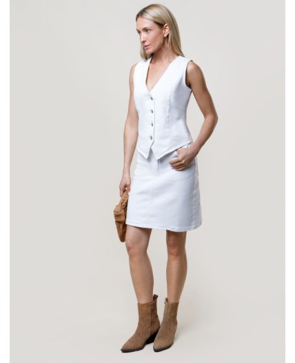 Жилет женский белый