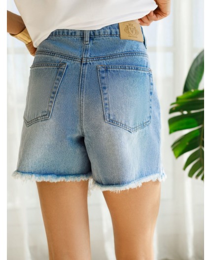 Шорты женские голубой