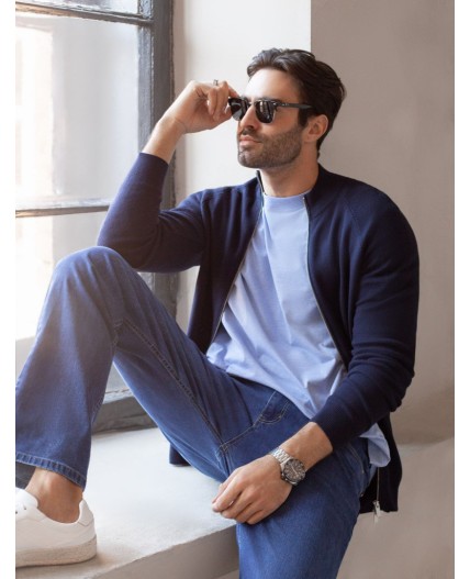 Джемпер мужской темно-синий