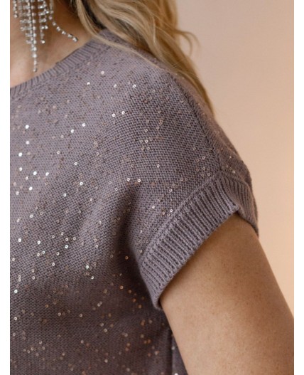 Джемпер женский кофейный