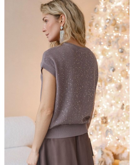 Джемпер женский кофейный