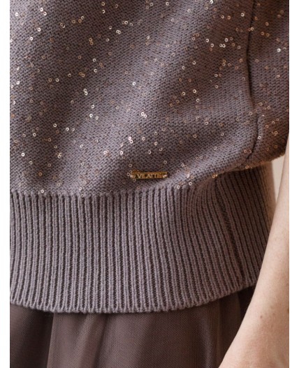 Джемпер женский кофейный