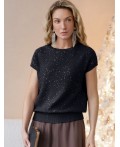 Джемпер женский черный_черный_пайетки