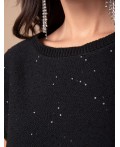 Джемпер женский черный_черный_пайетки