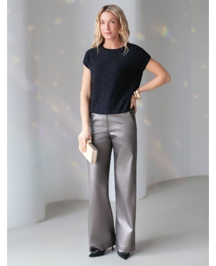 Джемпер женский черный_черный_пайетки