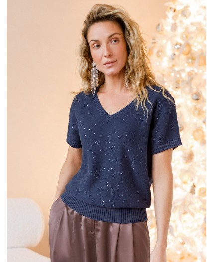 Джемпер женский темно-синий