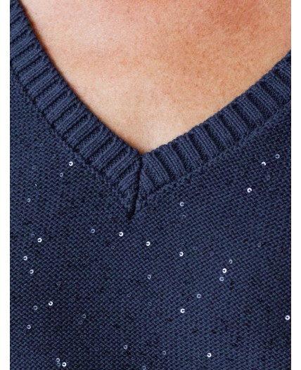 Джемпер женский темно-синий