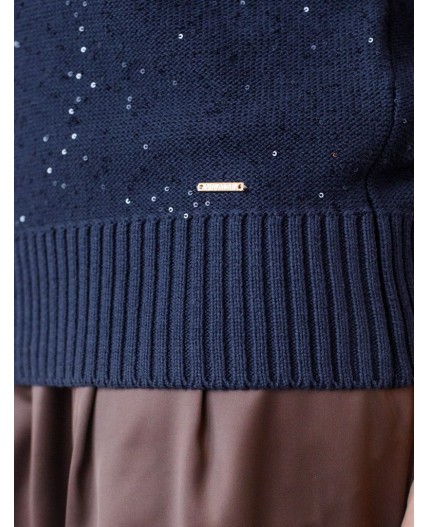 Джемпер женский темно-синий