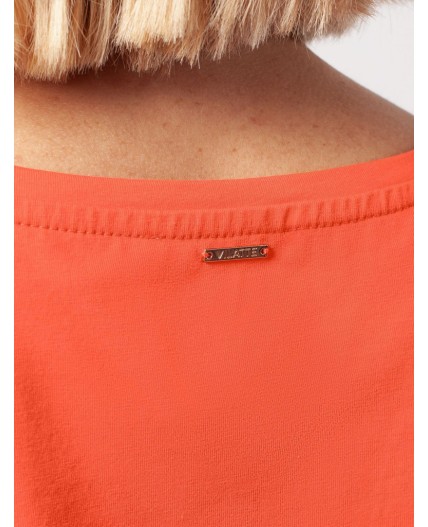 Футболка женская оранжево-коралловый